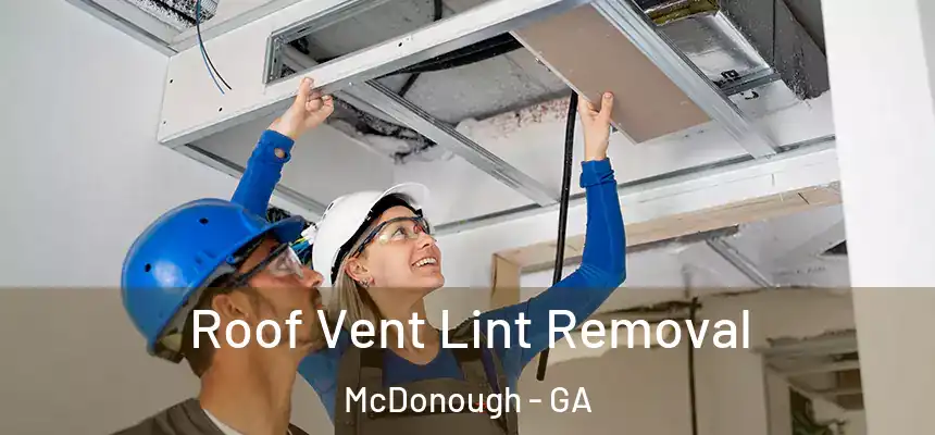 Roof Vent Lint Removal McDonough - GA